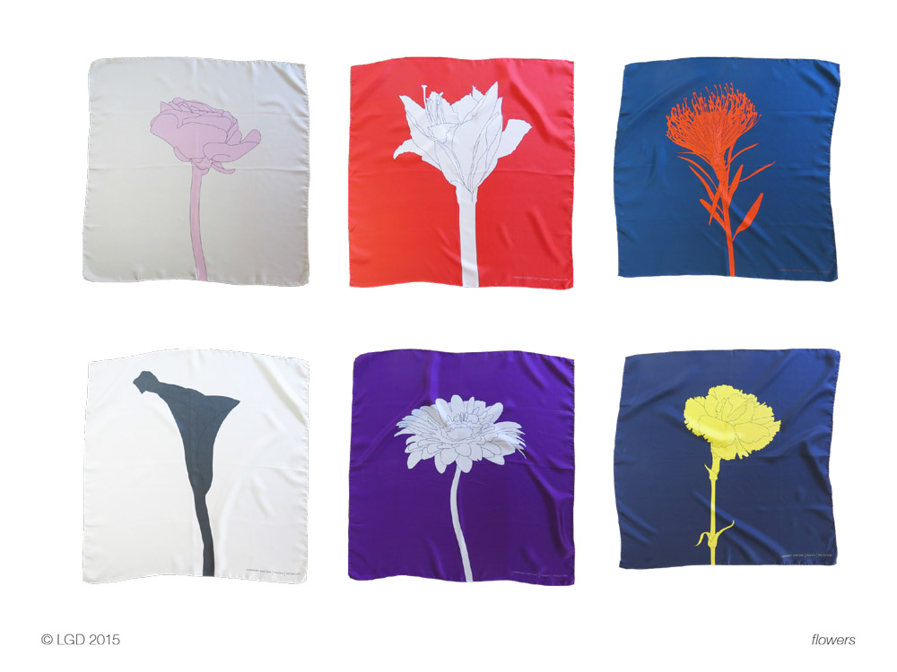 Lorenzo Gaetani Design - Flowers foulards