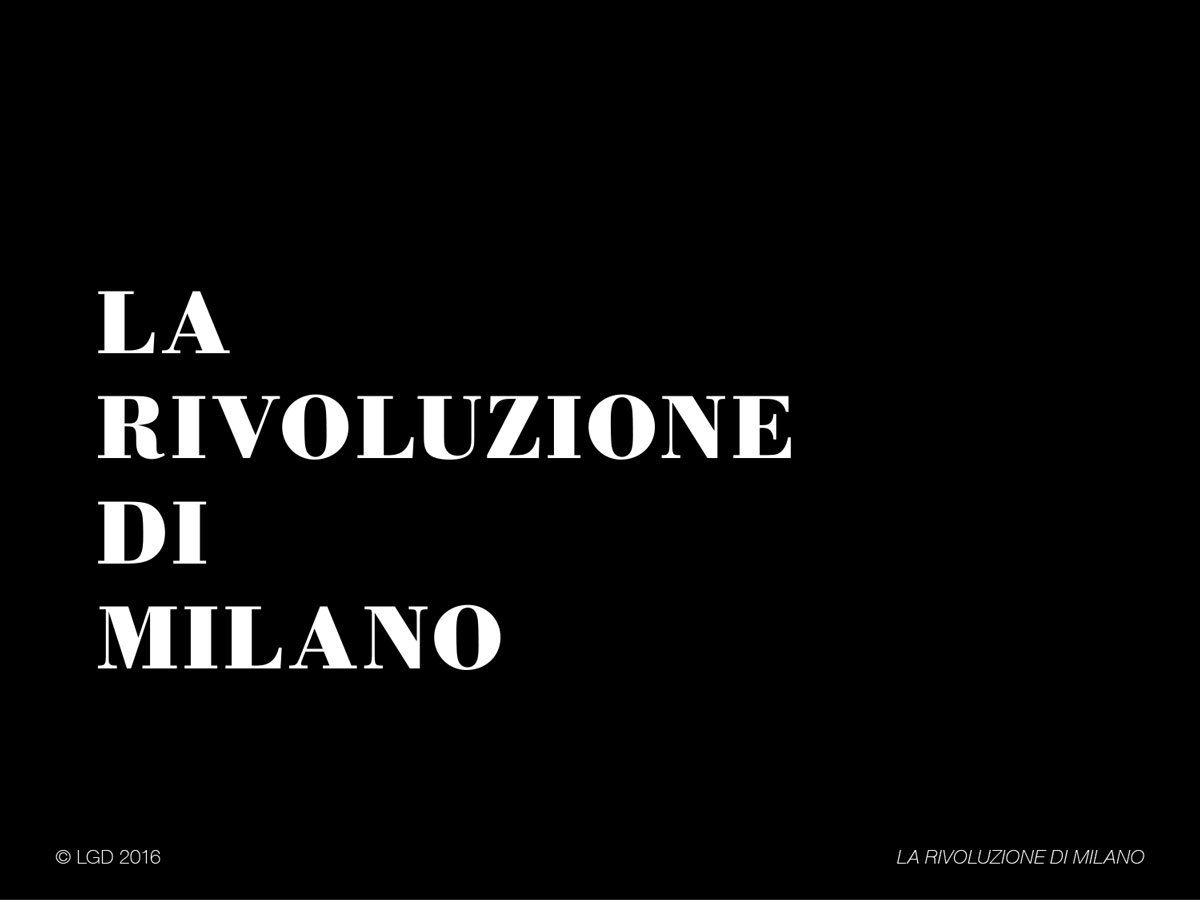 Lorenzo Gaetani Design - La rivoluzione di Milano