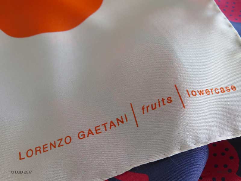 LORENZO GAETANI DESIGN Fruits Scarves