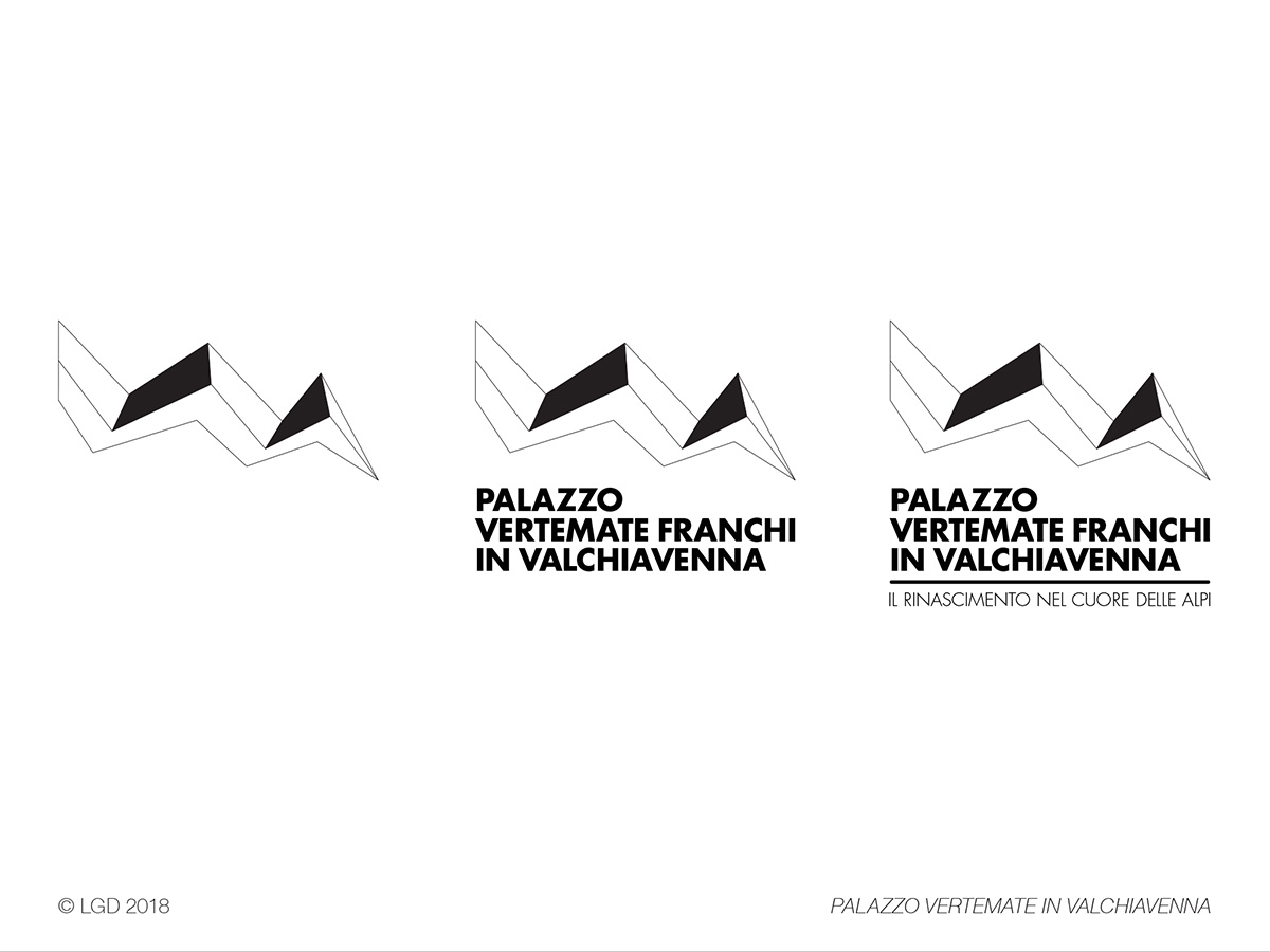 LORENZO GAETANI DESIGN Palazzo Vertemate in Valchiavenna Marchio Progetto grafico Graphic Design